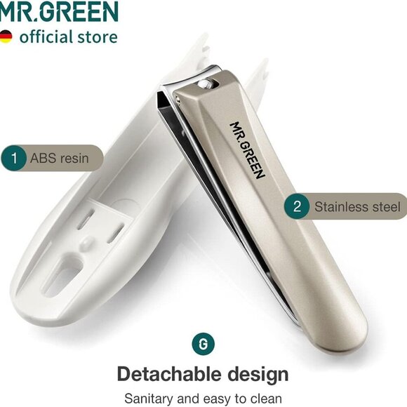 Nail Clippers Anti Splash Fingernail Cutter Stainless Steel Manicure Tools Nail - Picture 3 of 7